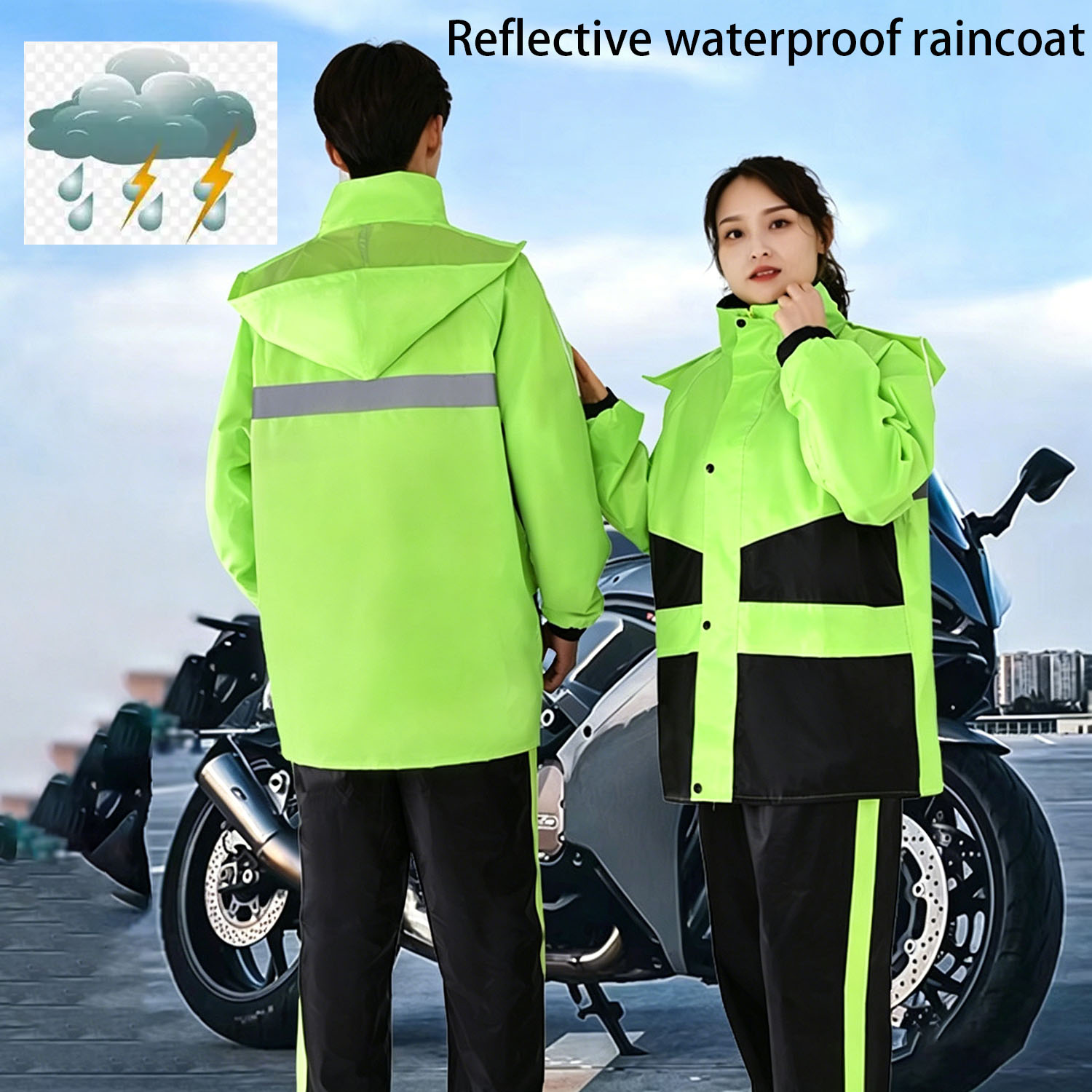 Motorcycle Gear For Men - Kombinezony przeciwdeszczowe motocyklowe męskie damskie wodoodporne