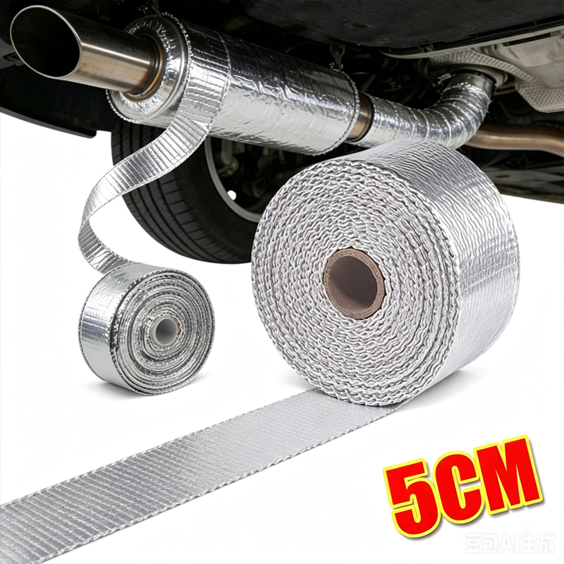 Exhaust Wrap Titanium - Taśma izolacyjna do rur wydechowych, taśma