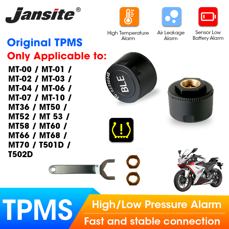 Tyre Pressure Gauge - Jansite Motorcycles TPMS zaprojektowane dla konkretnego