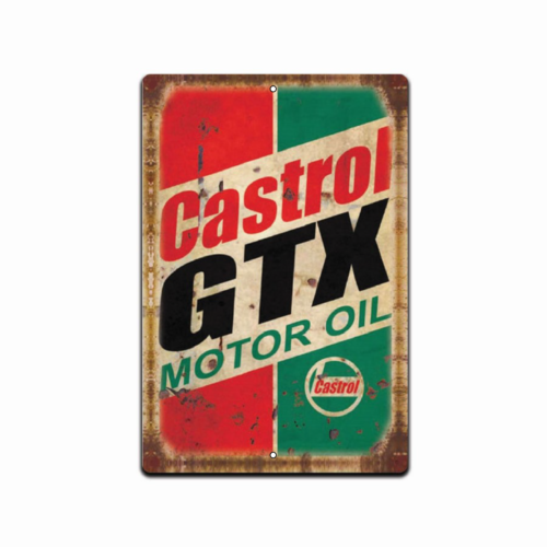 Castrol Oil Gtx - Castrol GTX – stary, rustykalny, retro