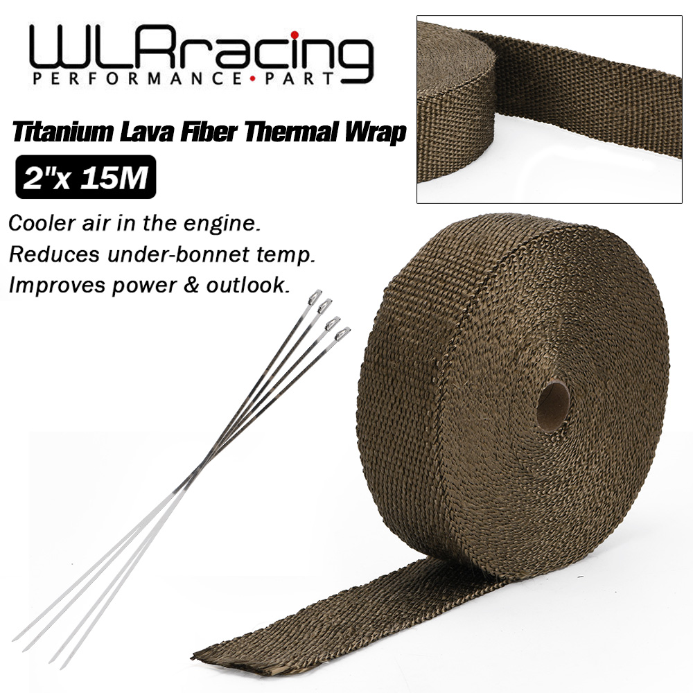 WLR RACING - 15M Premium Owijk – Exhaust Wrap Titanium recenzja i cena