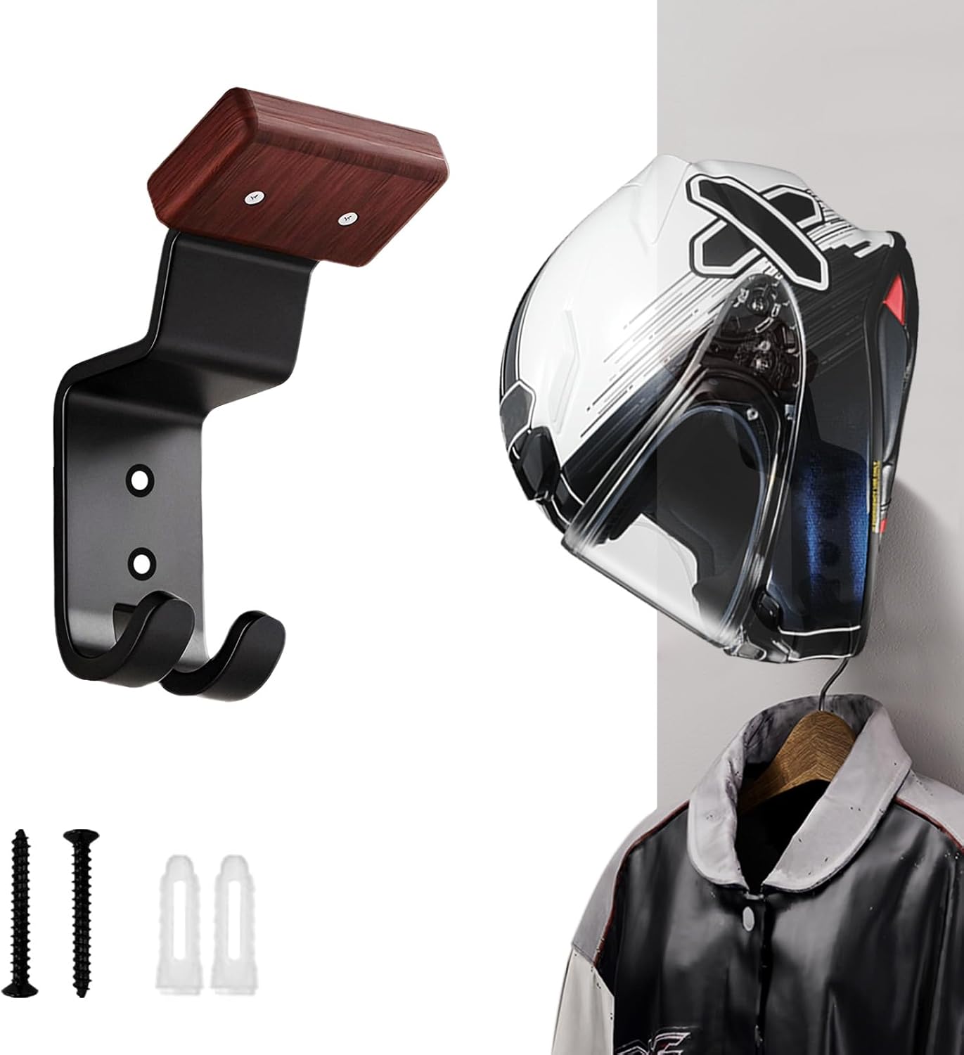 Uchwyt ścienny na kask motocyk – Motorcycle Gear Hanger recenzja i cena