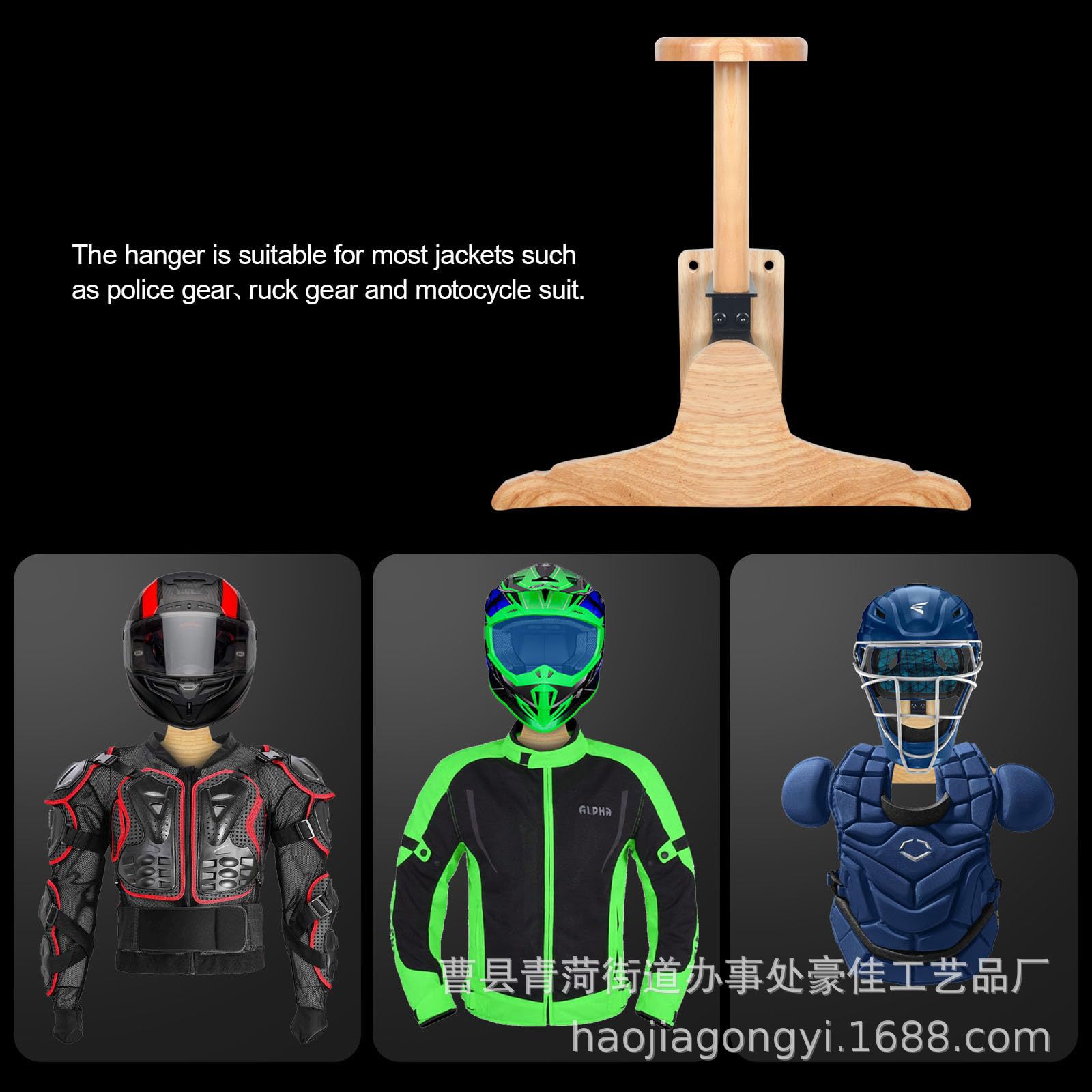 Drewniany, montowany na ściani – Motorcycle Gear Organizer recenzja i cena